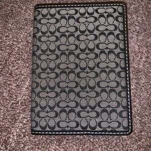 Coach signature passport cover